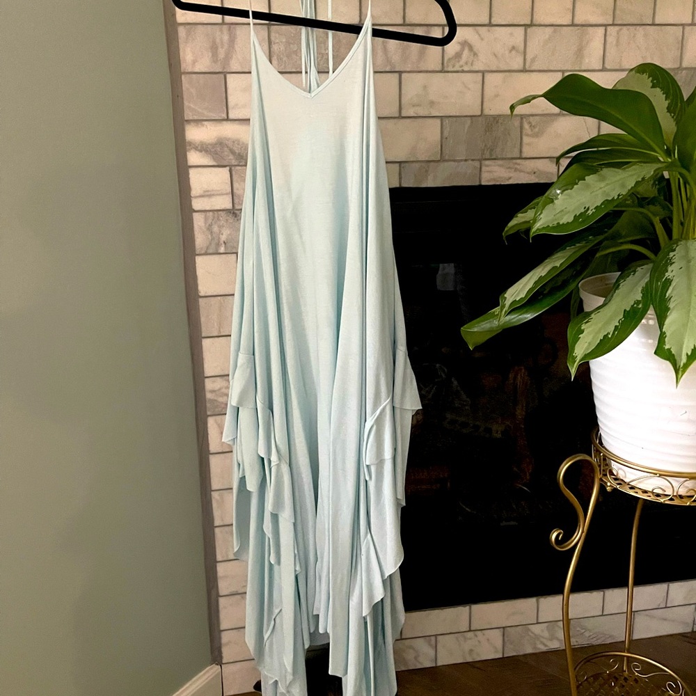Light blue layered dress